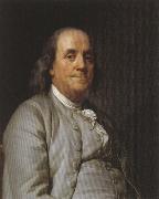 Joseph-Siffred  Duplessis, Portrait of Benjamin Frankli